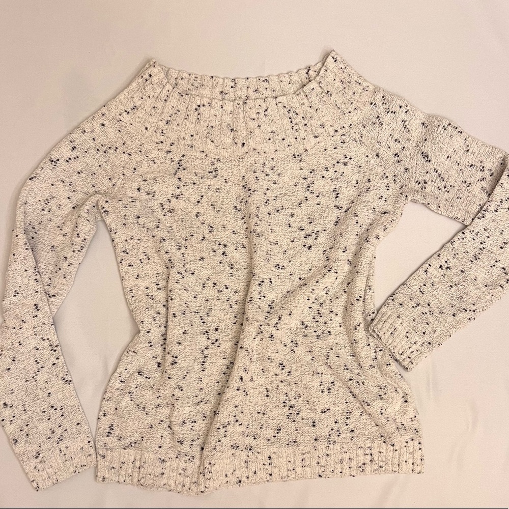 Hinge off the shoulder sweater size L
